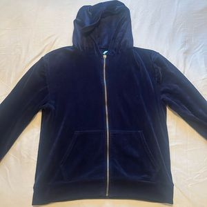 Navy Blue Zip-Up Hoodie